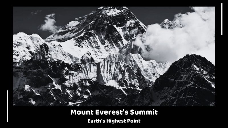 Mount Everest's Summit - Earth's Highest Point -forbidden places on earth