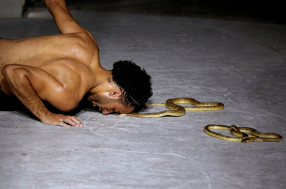 Egyptian snake charmer