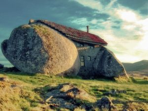 unusual house: stone house