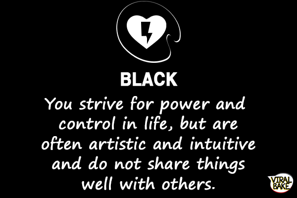 Black colour meaning