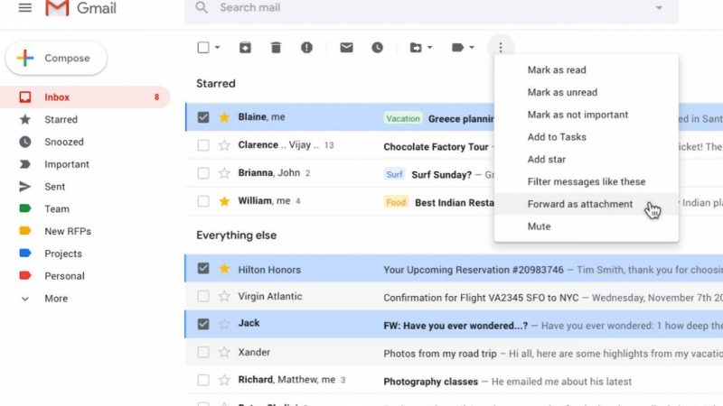 Add Emails As Attachments