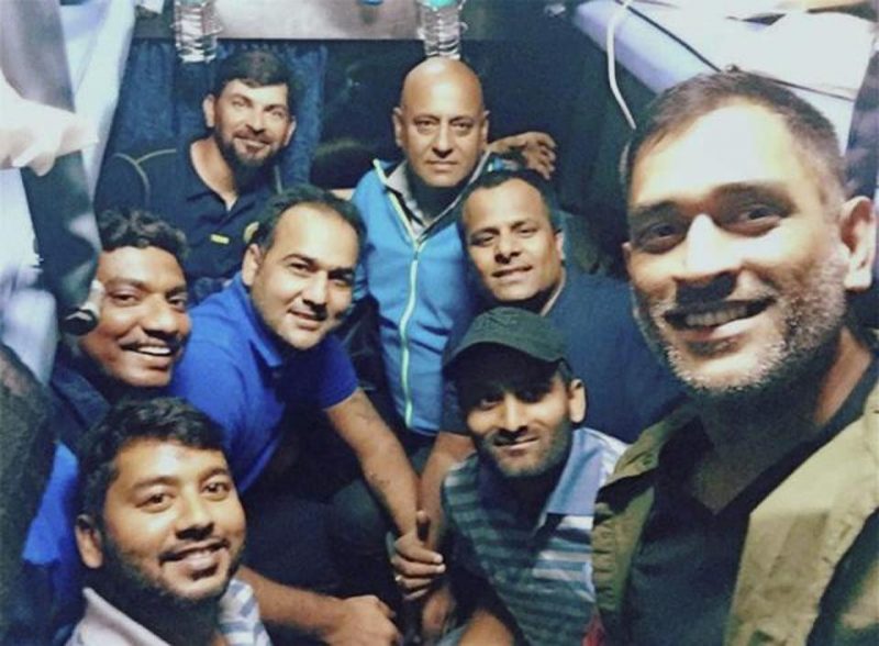 Dhoni off field moments 