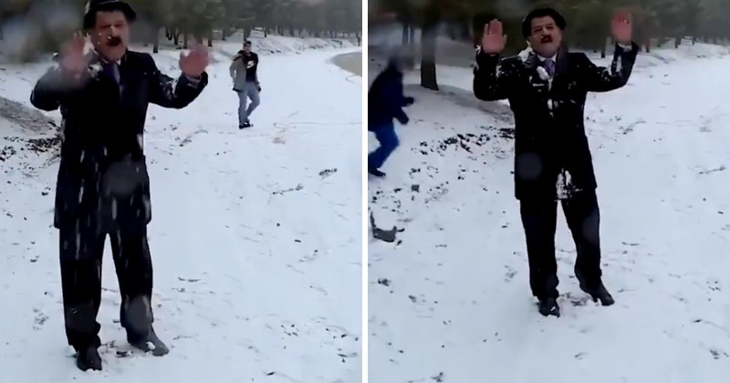 Attacking The Weatherman In Iraq with snow