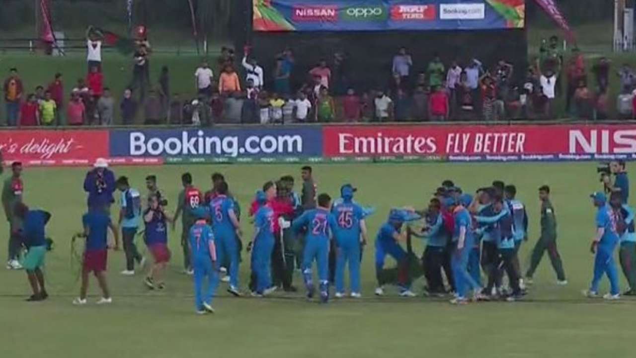 India vs Bangladesh U19 world cup fight
