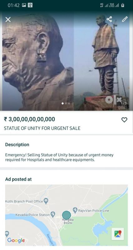 statue of unity for sale 