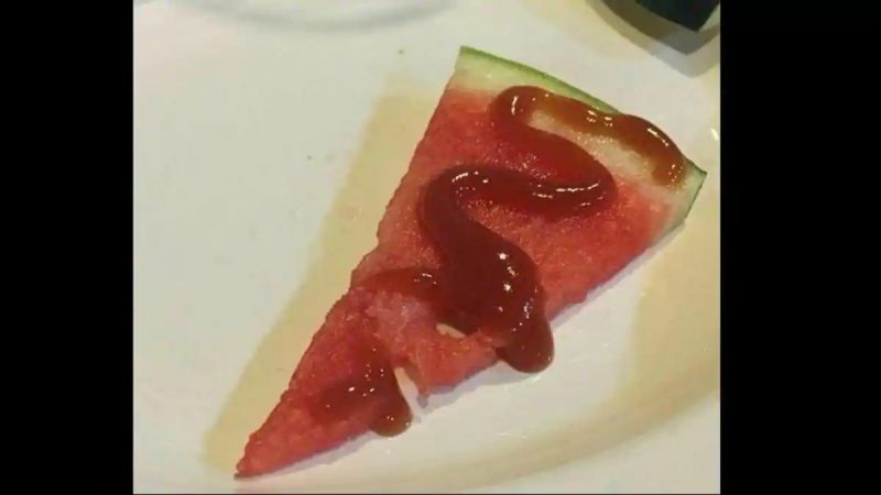 watermelon ketchup combo