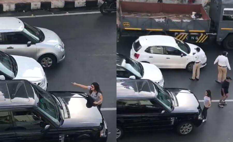 mumbai couple road fight