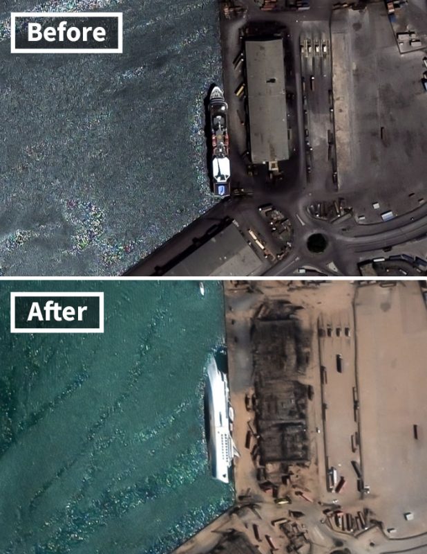 Beirut before and after pictures