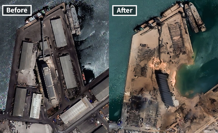 Beirut before and after pictures