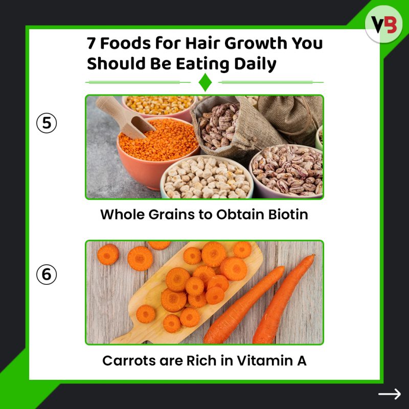 7 Daily Foods That Are Good For Hair Growth - Viral Bake