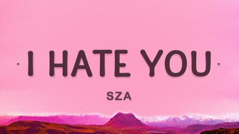I Hate U by SZA  