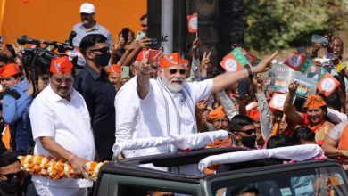 PM Narendra Modi Hosted Grand Roadshow In Gujarat Ahead Victory