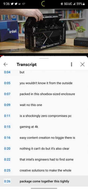 Youtube Android App Is Getting Video Transcripts In Update