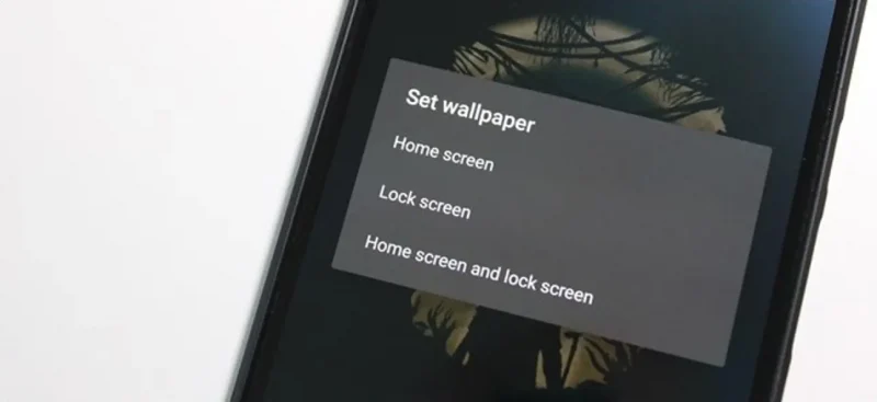 Choose different wallpaper for lock screen and home screen