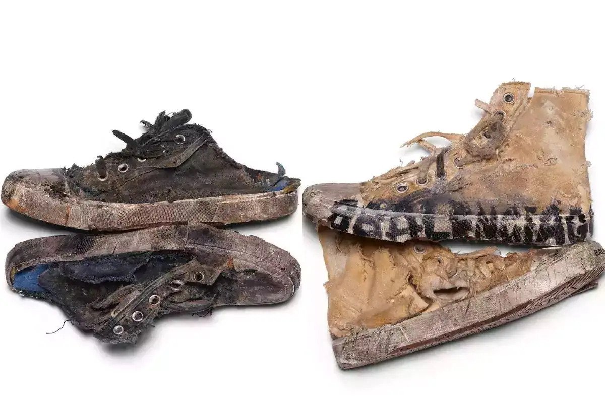 "Fully-Destroyed" Sneakers ₹Worth 1.44 Lakh From Balenciaga