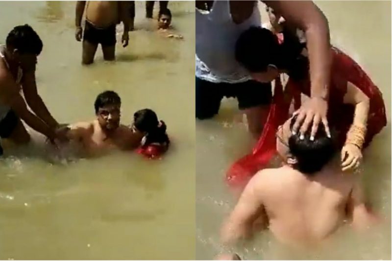 Man Attacked By Mob After Kissing Wife In Saryu River, Video Goes Viral
