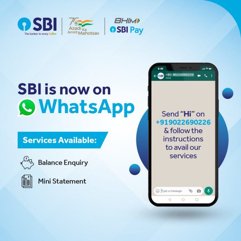 SBI Bank Is Now On WhatsApp
