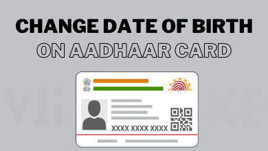 Change Date of birth on Aadhar Card