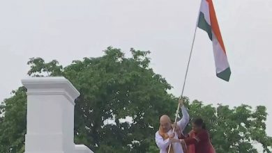'Har Ghar Tiranga' Shah Hoists Flag At Home, Himanta Led March