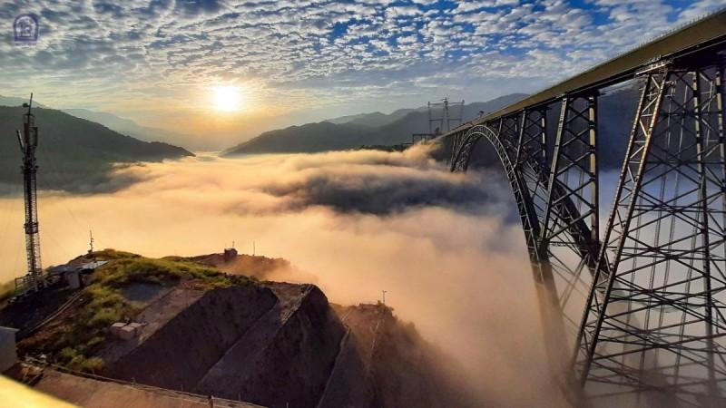 Beautiful pics of world's highest railway bridge