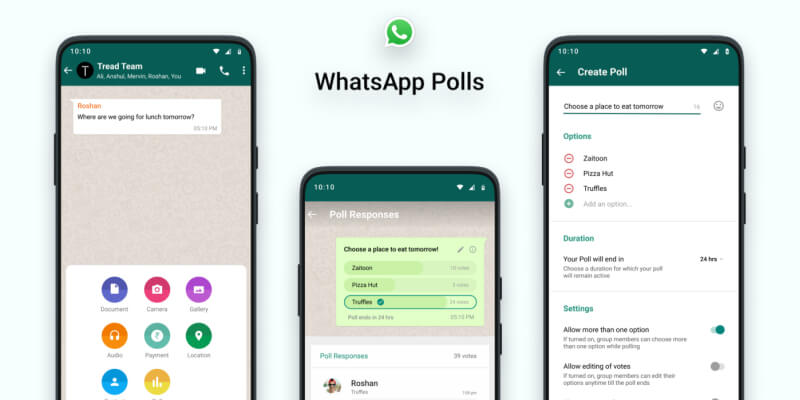 Create WhatsApp Group Polls