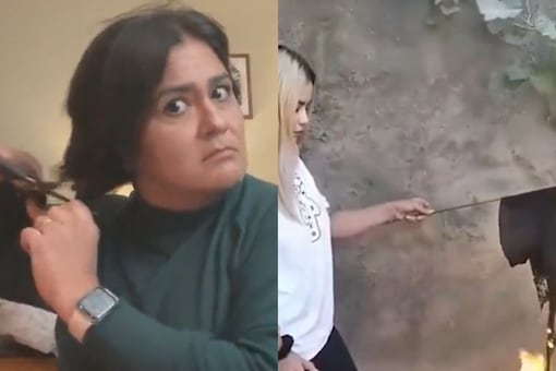 Iranian Women Protests Mahsa Amini's Death, Chop Their Hairs