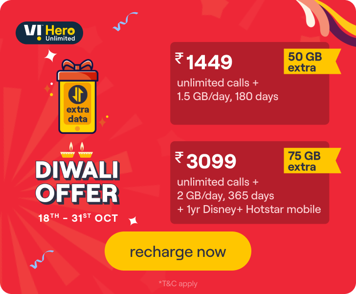Vodafone Idea Giving Extra Data With These Diwali Offers 2022
