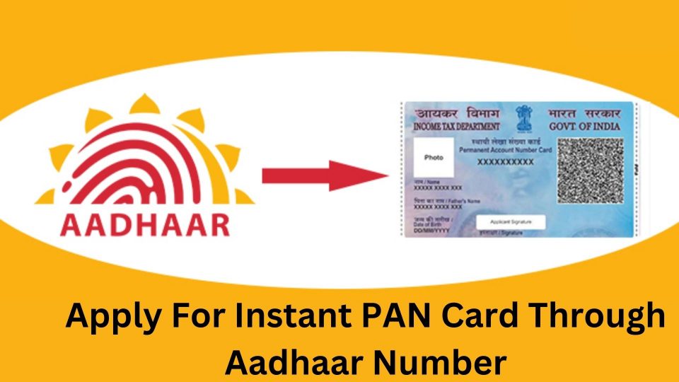 Apply For Instant PAN Card Through Aadhaar Number