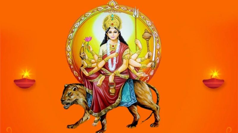 Navratri Colours 2024 - Tritiya - Red (Chandraghanta)