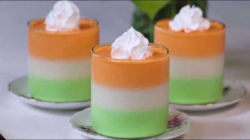  Tricolor Panna Cotta